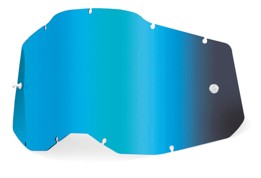 100% AC2/ST2 Junior Youth Replacement - Sheet Mirror Blue Lens