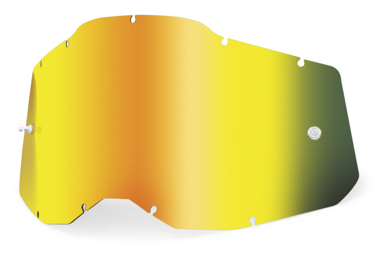 100% AC2/ST2 Junior Youth Replacement - Sheet Mirror Gold Lens
