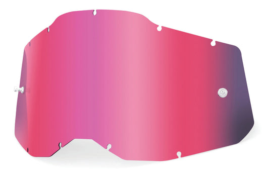 100% AC2/ST2 Junior Youth Replacement - Sheet Mirror Pink Lens