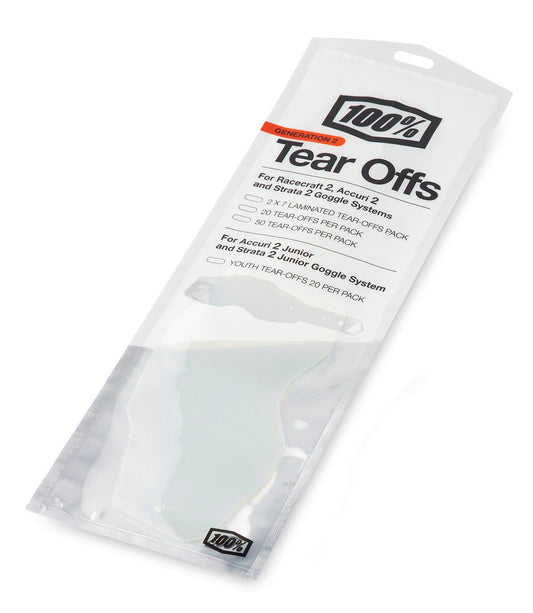 100% AC2/ST2 Junior Youth Standard Tear-Offs 20-Pack