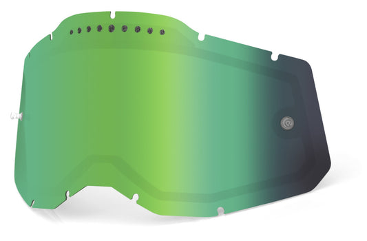 100% RC2/AC2/ST2 Replacement - Dual Pane Vented Mirror Green Lens
