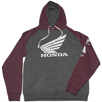 Factory Effex Honda Wing Hoody - Charcoal/Burgundy