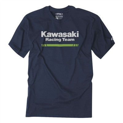 Factory Effex Kawasaki Stripes Tee - Navy