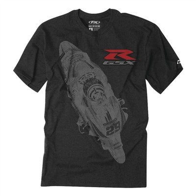 Factory Effex Suzuki Team GSXR Tee - Heather Charcoal