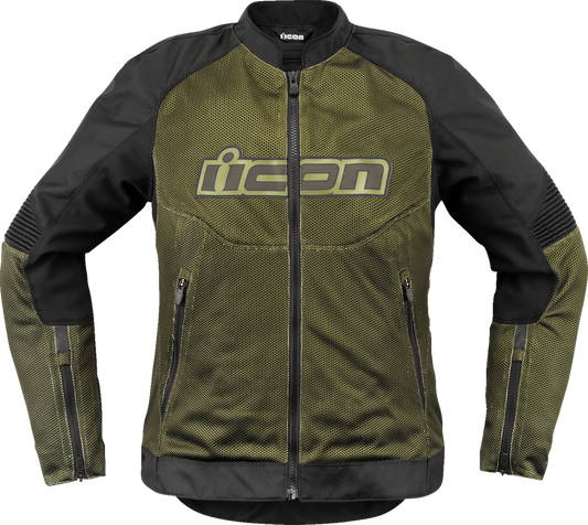 ICON Womens Overlord3 Mesh CE Jacket Green