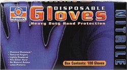 Permatex Black Nitrile Gloves Box/100