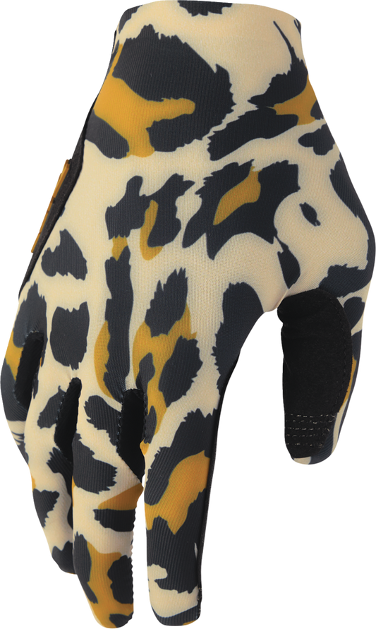 Thor 2026 Womens Sportmode Cheetah Gloves Tan/Black