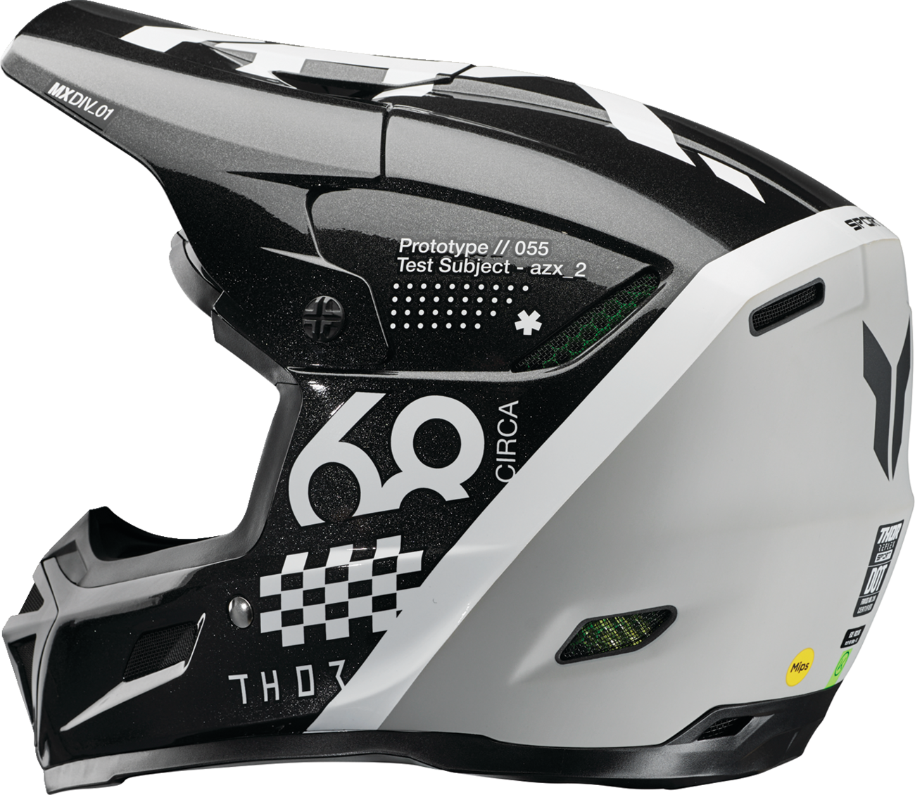 Thor Reflex Sport Helmet Riot MIPS Black/White