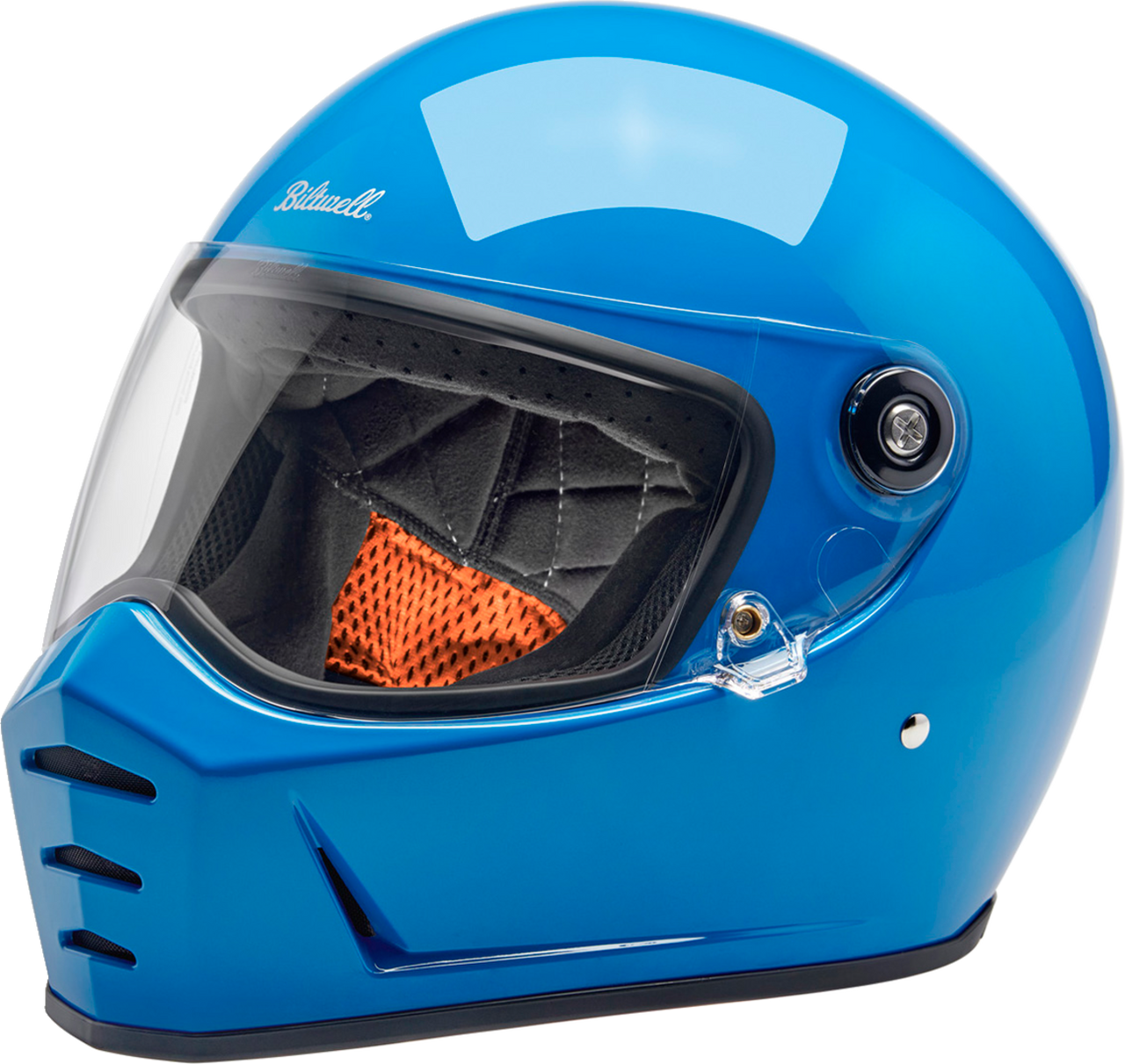 Biltwell Lane Splitter Full Face Helmet Gloss Tahoe Blue