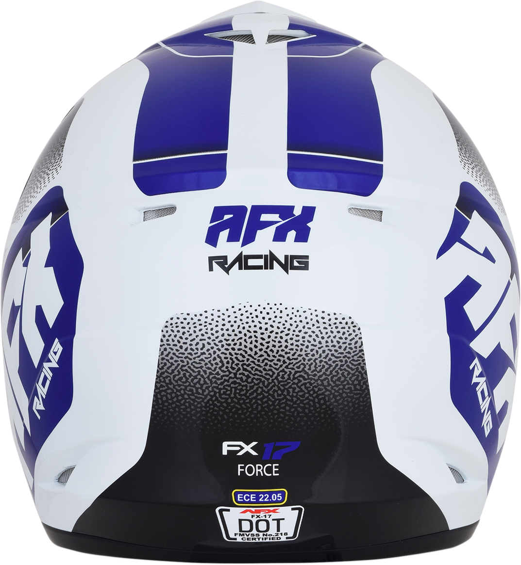 AFX FX-17 Offroad Helmet Force Pearl White/Blue