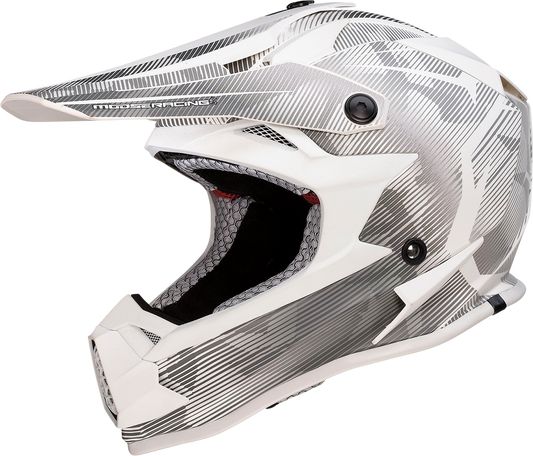 Moose Racing Youth F.I. Agroid MIPS Helmet Gray/White