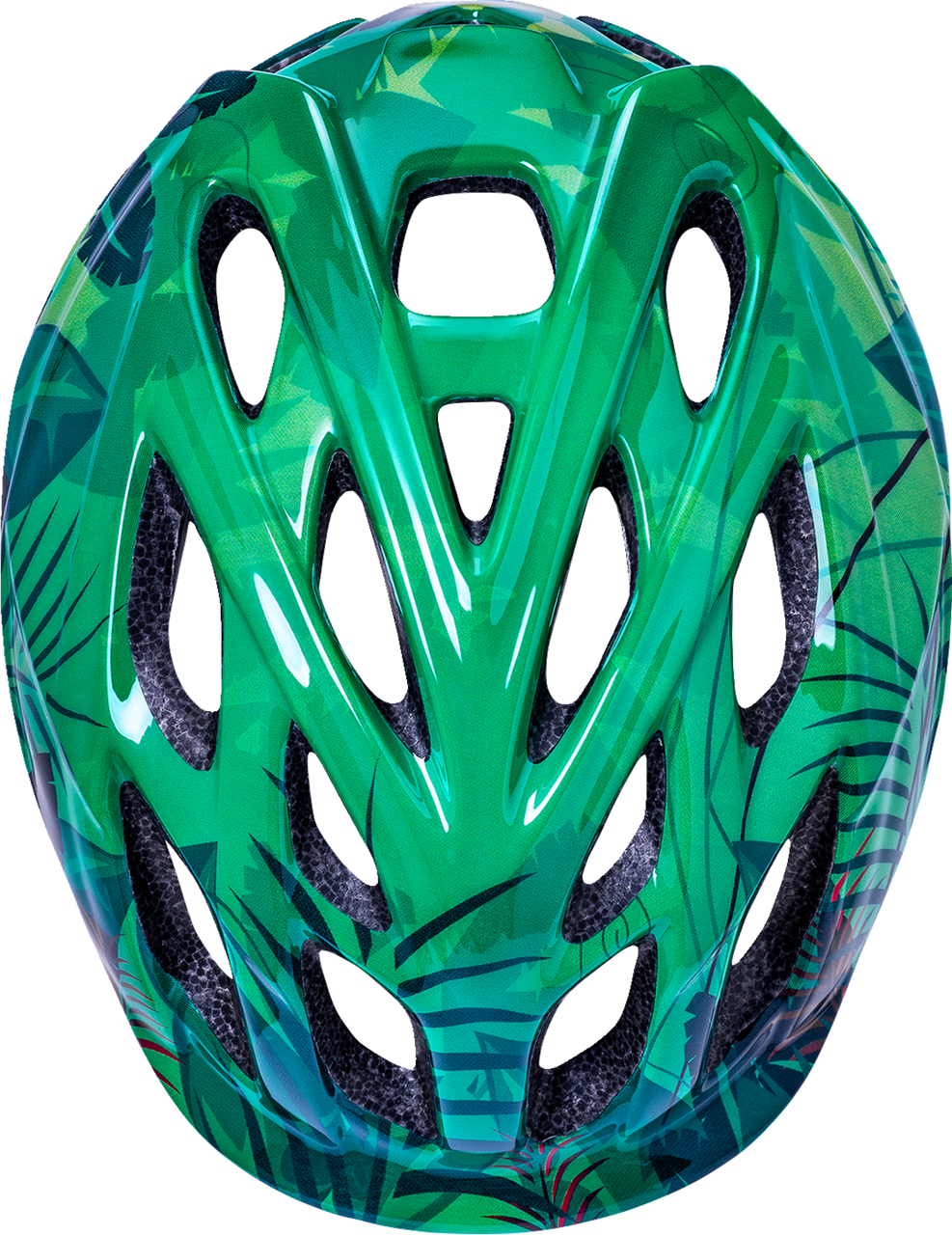 Kali Child Chakra Lighted Jungle Bicycle Helmet Jungle Gloss Green