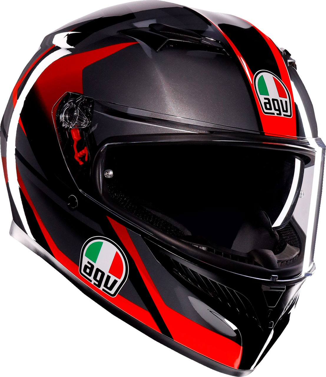 AGV K3 Full Face Helmet Striga Black/Gray/Red