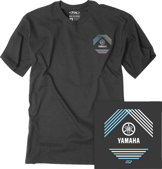 Factory Effex Yamaha Lined T-Shirt Heather Charcoal