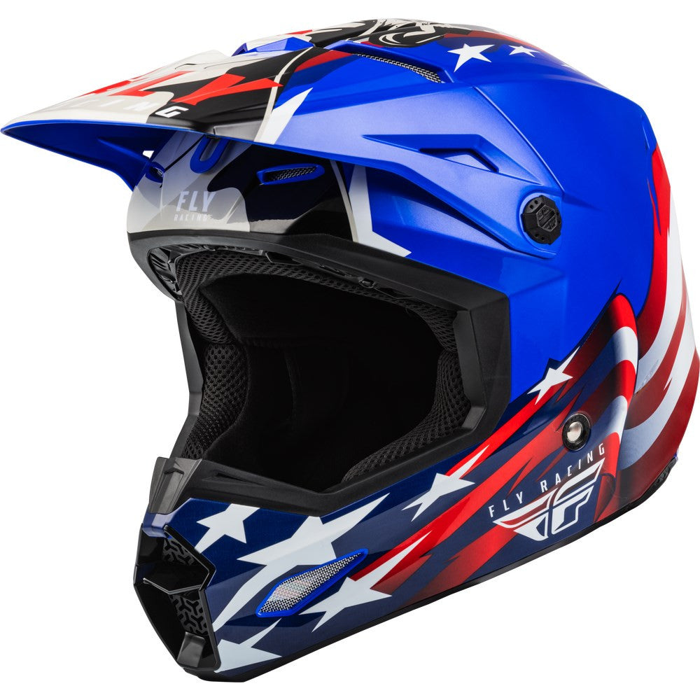 FLY Racing Limited Edition Kinetic Patriot Offroad Helmet