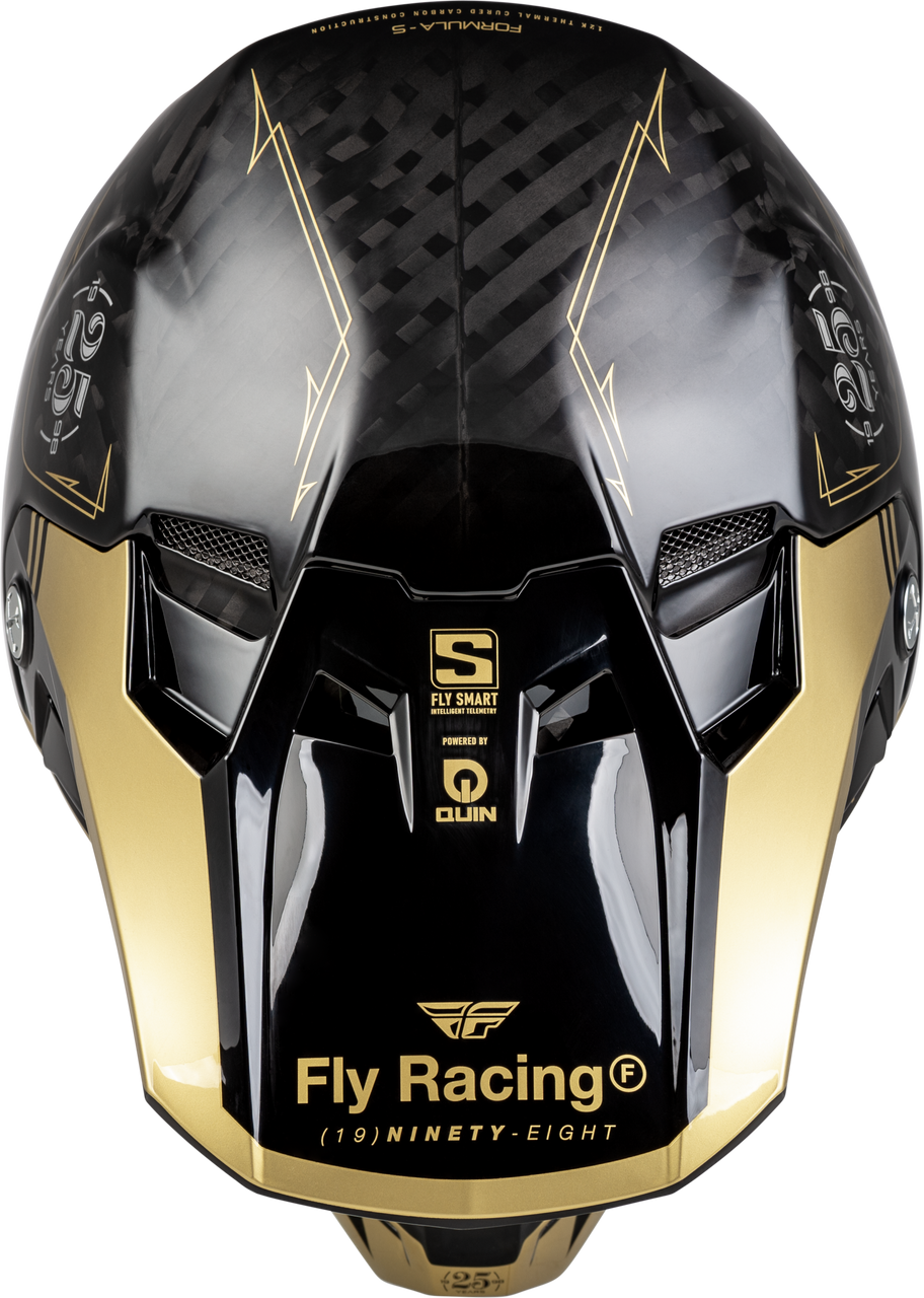 FLY Racing 2025 Formula S Carbon Legac Helmet Black/Gold