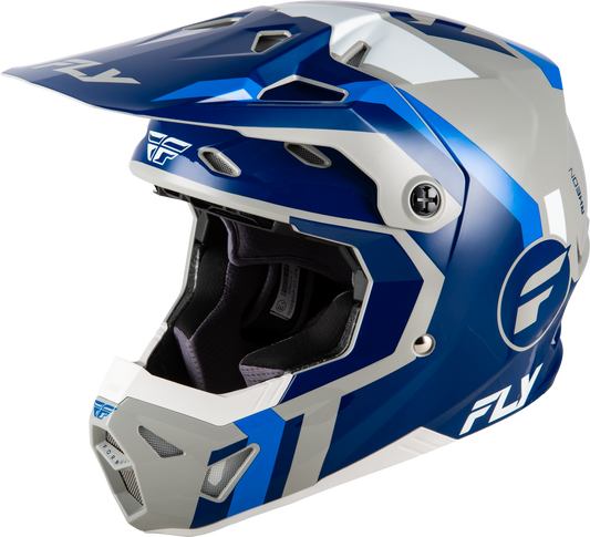 FLY Racing 2026 Formula CP Seal Helmet Navy/Blue/Grey