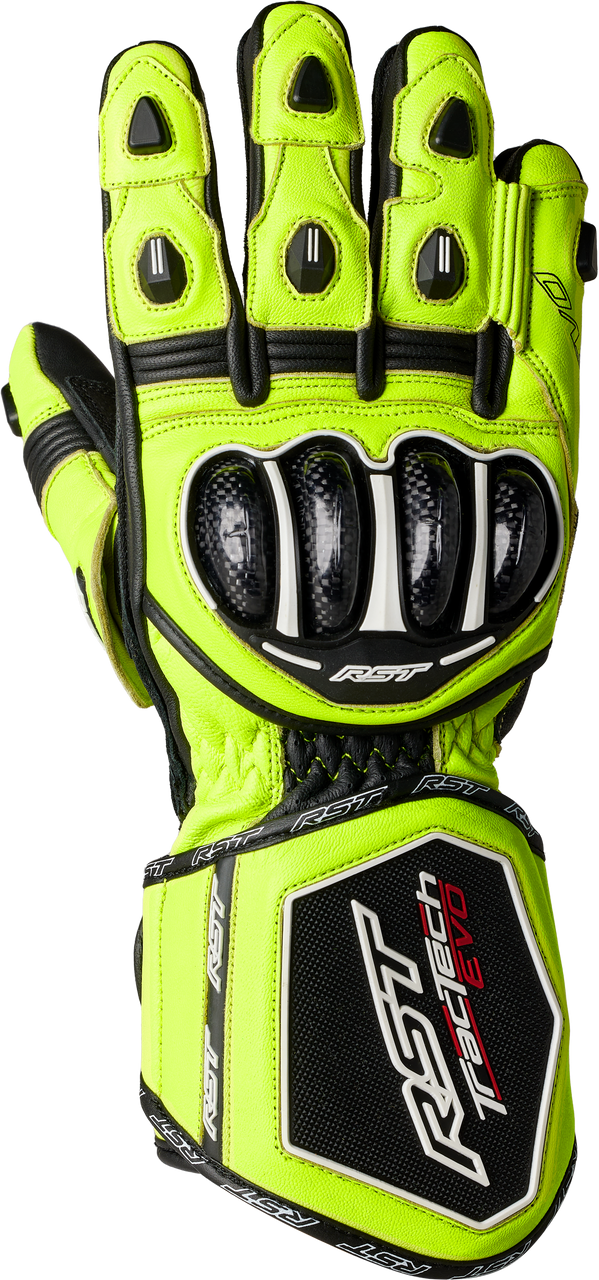 RST Tractech EVO 4 CE Gloves Neon Yellow/Black/Black