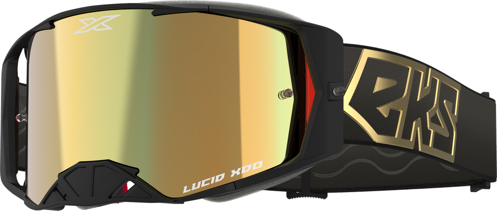 EKS BRAND - 067-12001 - LUCID GOGGLE BLACK/GOLD GOLD MIRROR LENS