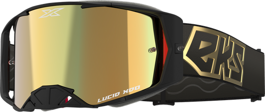 EKS BRAND - 067-12001 - LUCID GOGGLE BLACK/GOLD GOLD MIRROR LENS