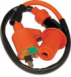 Outside 2015 Gy6 50-150cc 4-Stroke High Performance Orange Ignition Coil