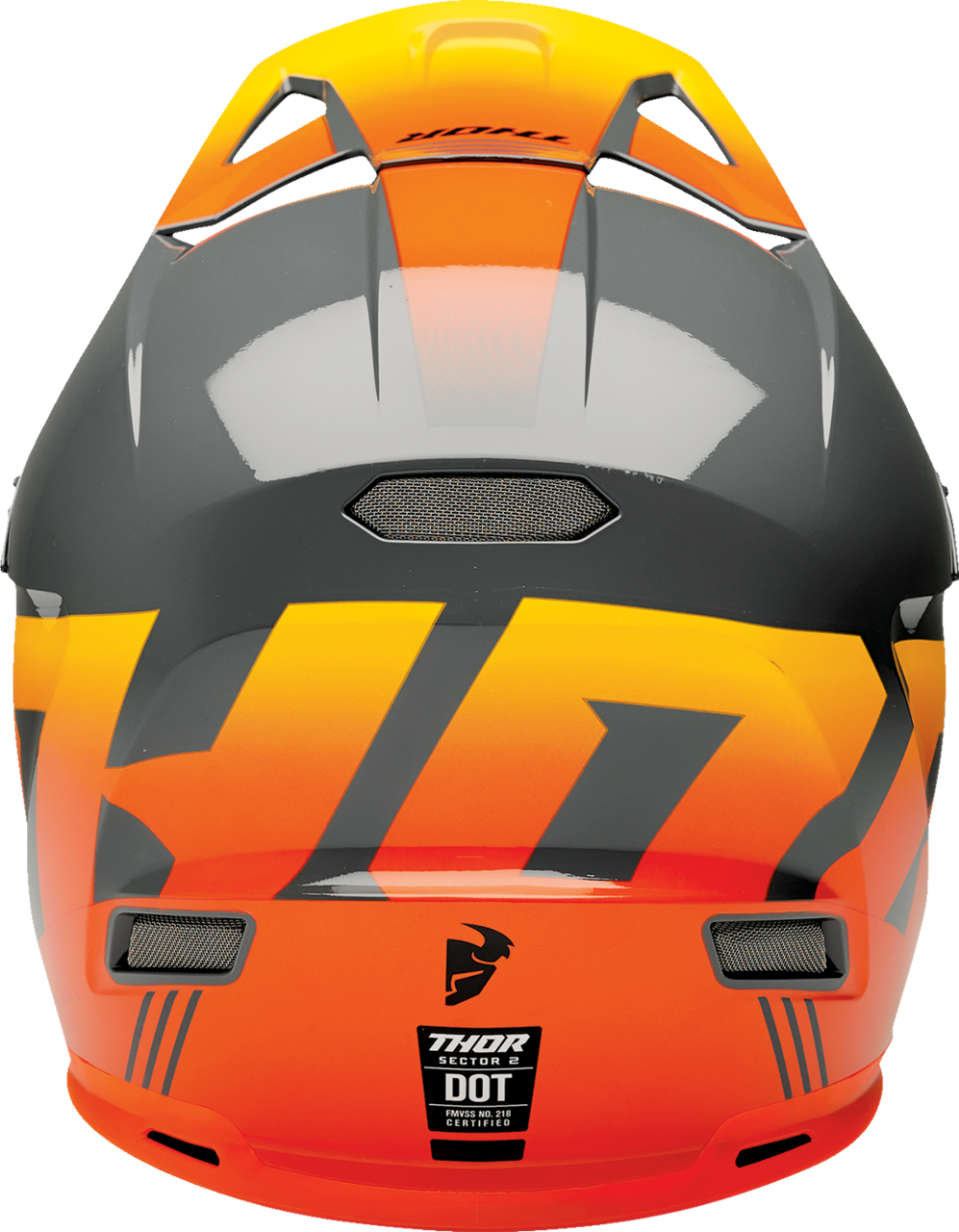 Thor Sector 2 Carve Helmet - Charcoal/Orange