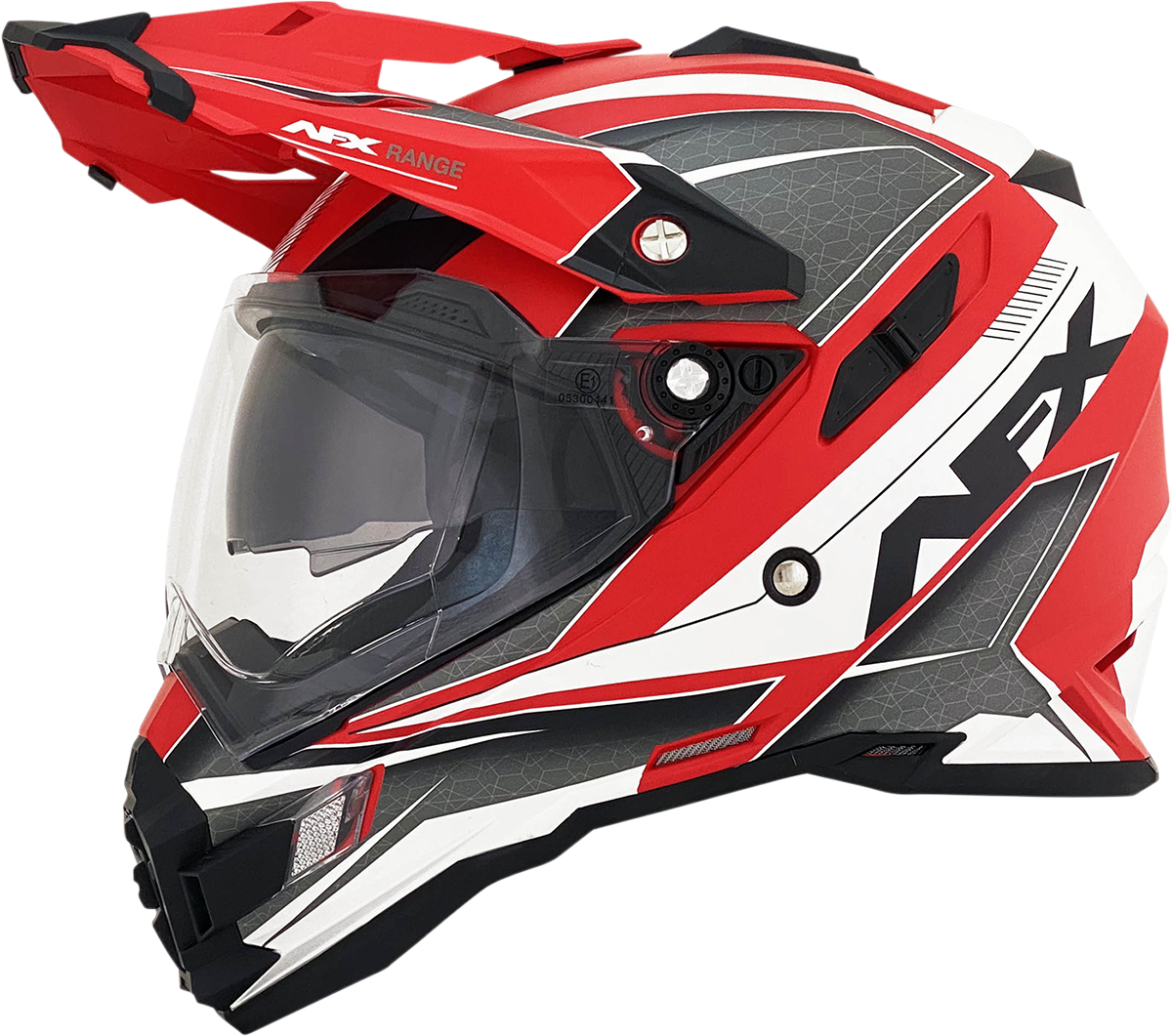 AFX FX-41 Dual Sport Adventure Helmet Range Matte Red