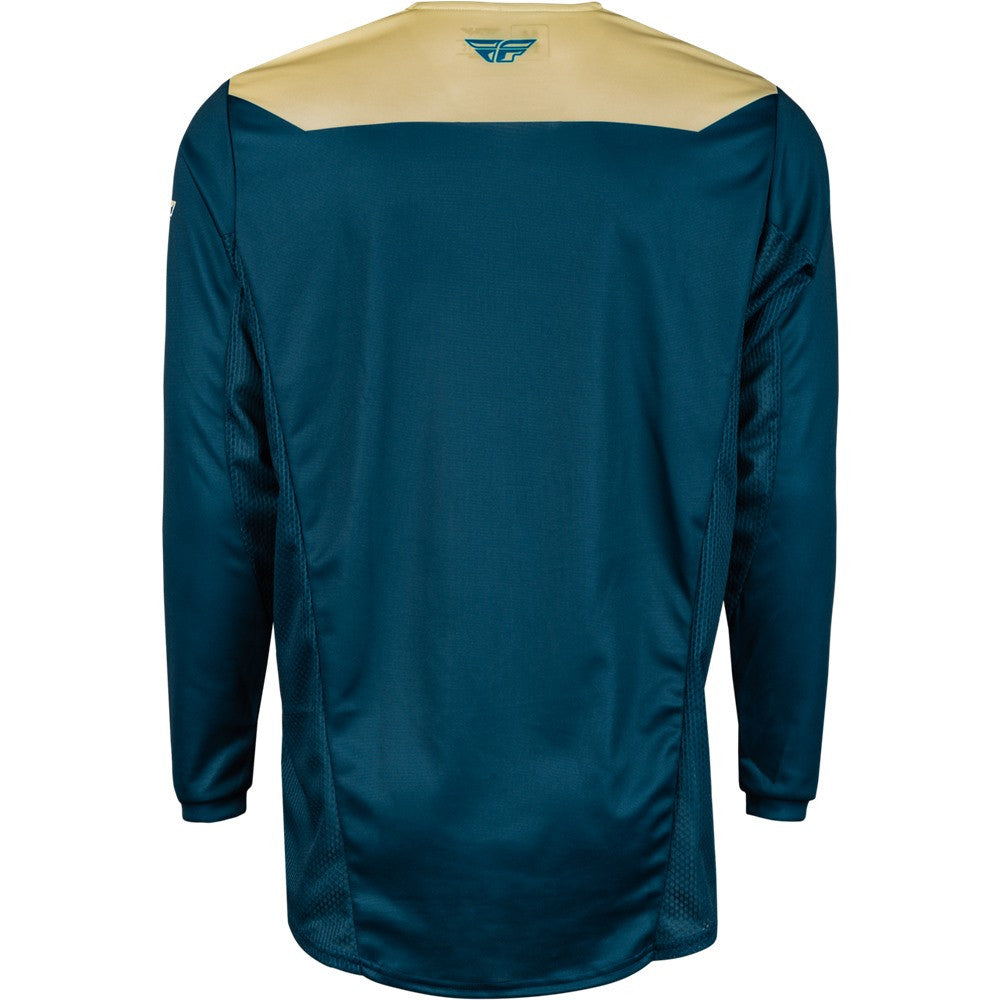 FLY Racing 2024 Kinetic Reload Jersey Pant Combo Ivory/Navy/Cobalt