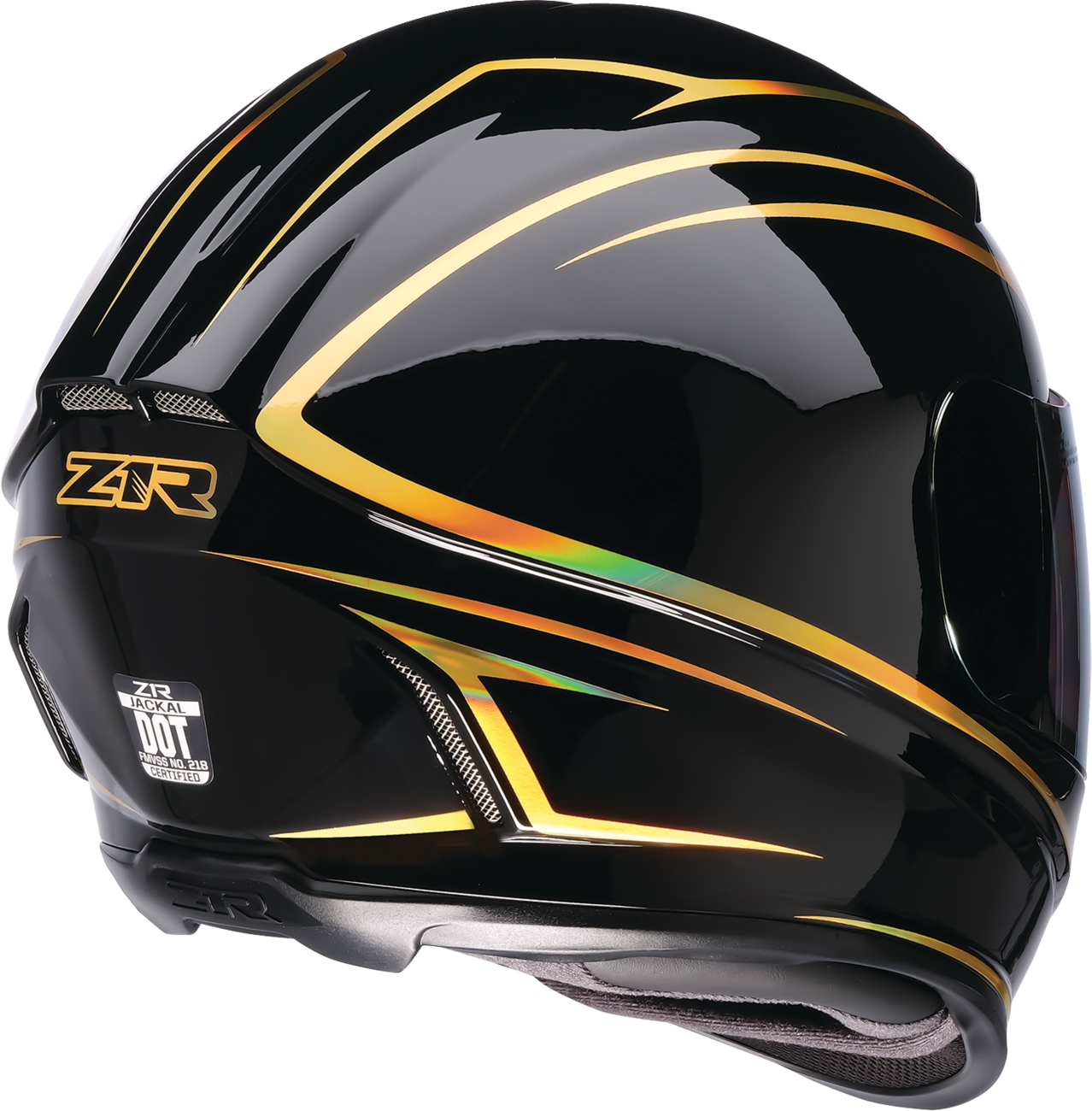 Z1R Jackal Full Face Helmet Foil Black/Gold