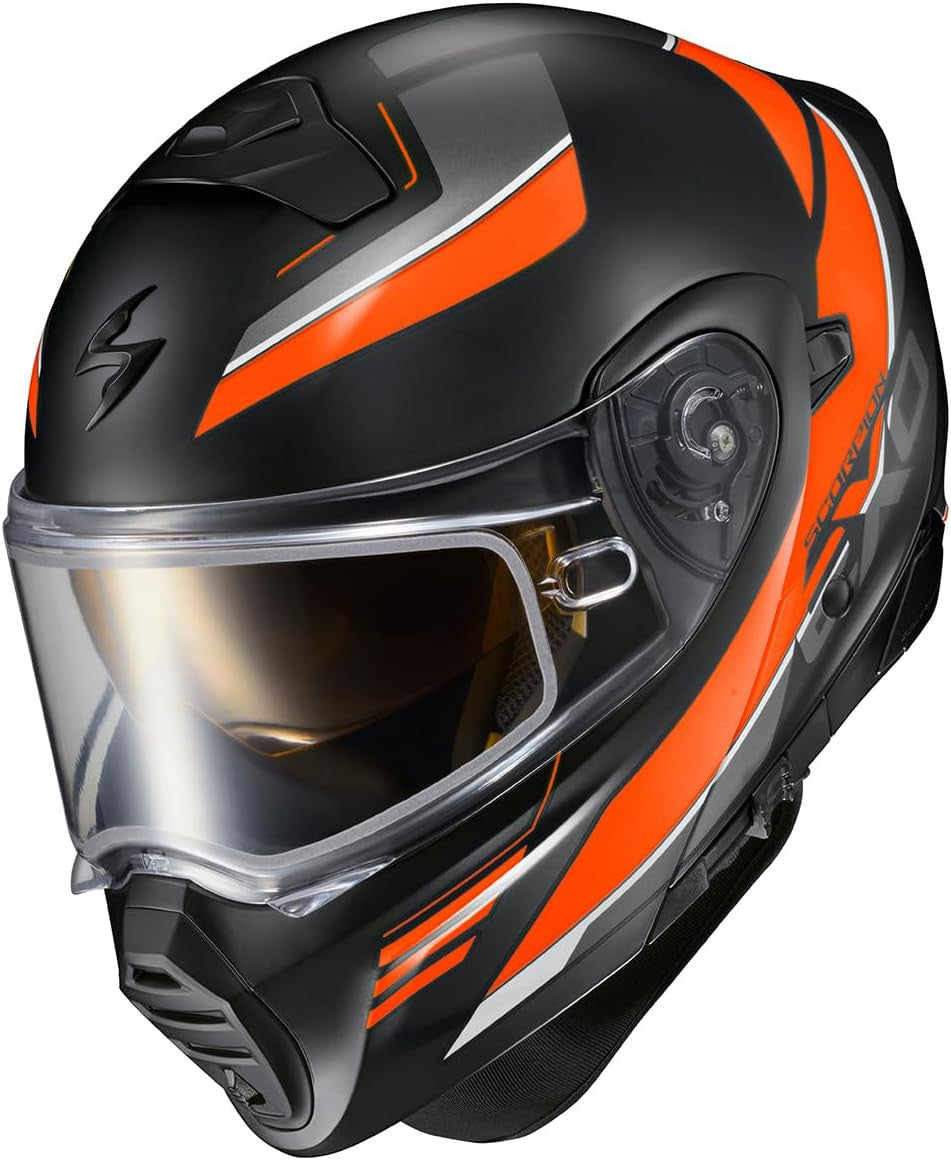 Scorpion EXO-GT930 Cold Weather Electric Snow Helmet Modulus Orange