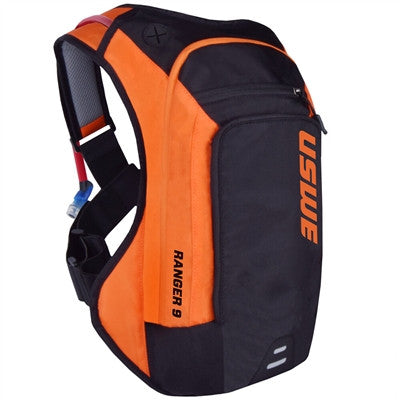 USWE Ranger 9 Hydration Pack with 3L bladder - Orange/Black