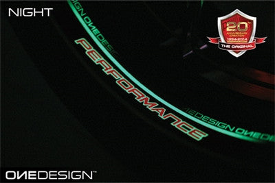 ONE Emblems Glow Wheel Stripe Decals