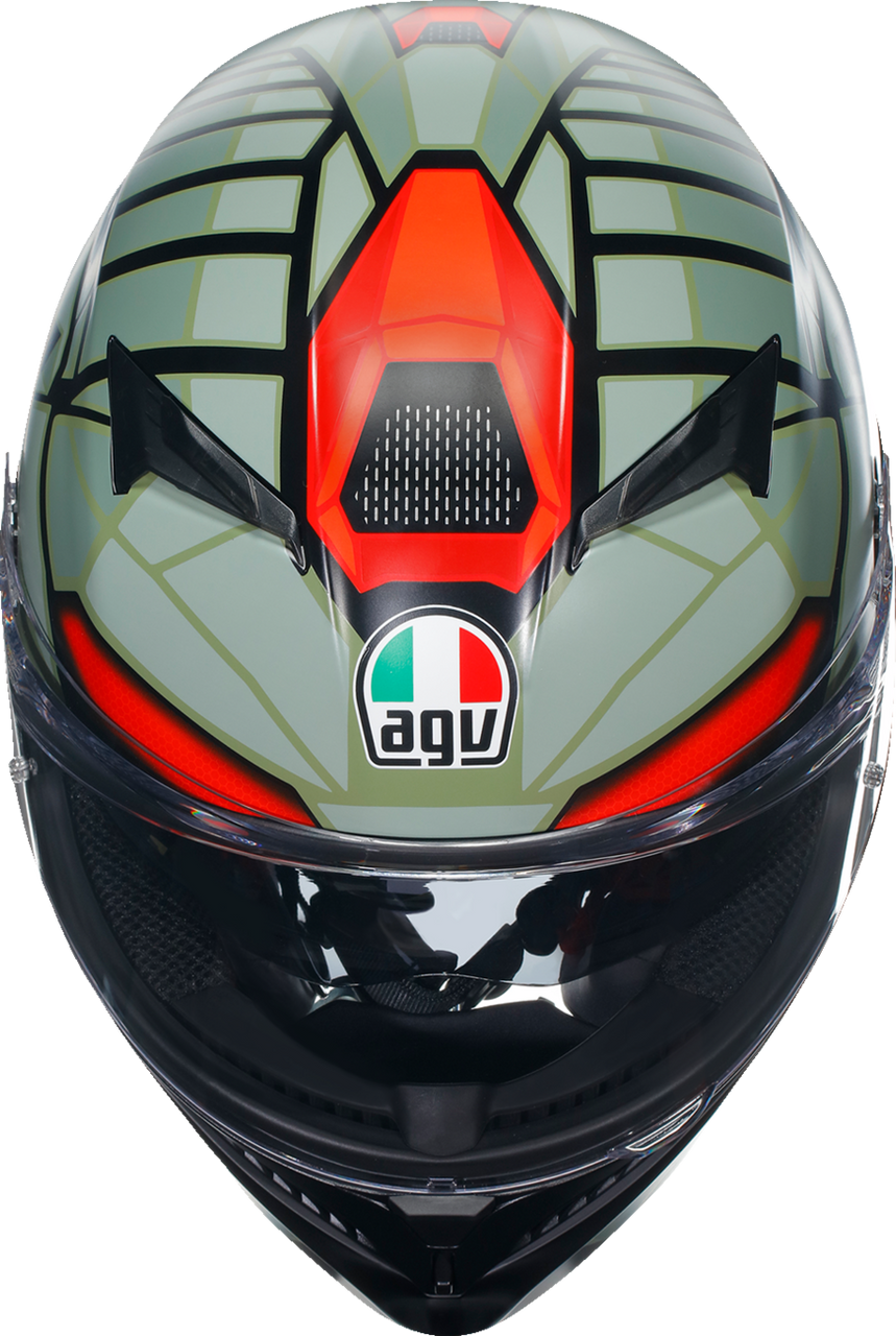 AGV K3 Helmet Decept Matte Black/Green/Red