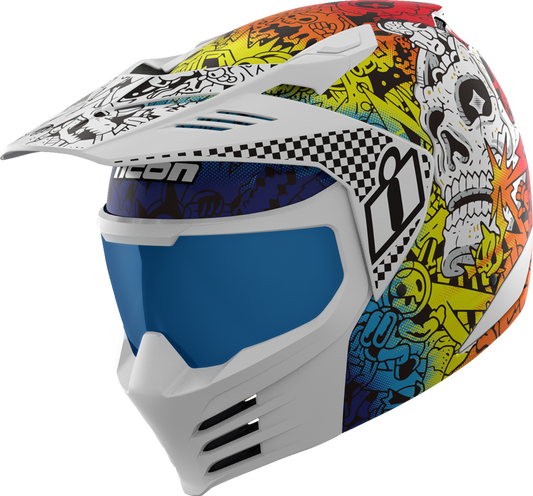 ICON Elsinore Helmet Doodle 3 White