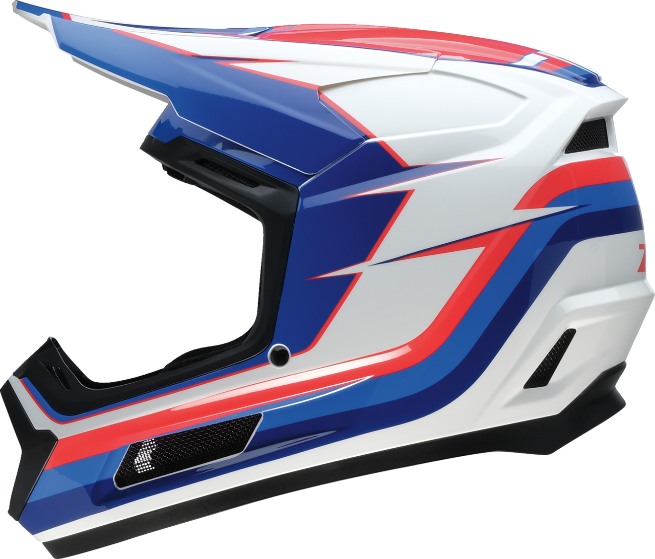 Z1R Youth Dirt Maxx Offroad Helmet Vortex Red/White/Blue