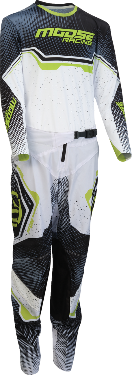 Moose Racing 2026 Youth Qualifier Pro Pants White/Black/Green