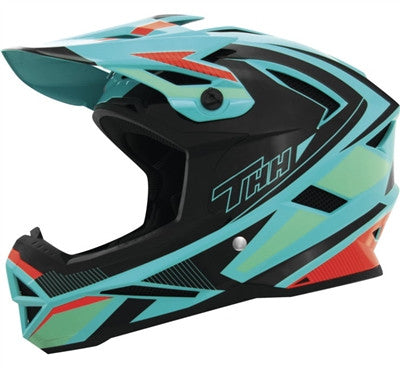 THH T-42 Acceler Bike Helmet - Acceler Blue/Orange