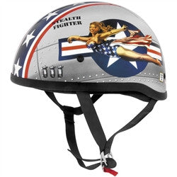 Skid Lid Original Bomber Pin Up Half Helmet