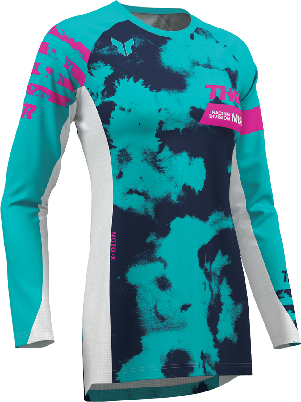 Thor 2026 Womens Launchmode Bleach White/Aqua Jersey Pant Combo
