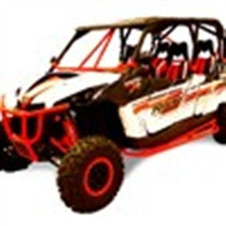 Dragonfire Maverick Race Pace Nerf Bars - Red