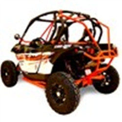 Dragonfire Maverick Race Pace Nerf Bars - Red