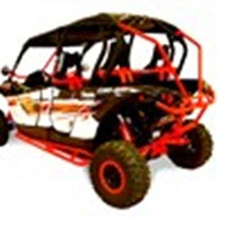 Dragonfire Maverick Race Pace Nerf Bars - Red