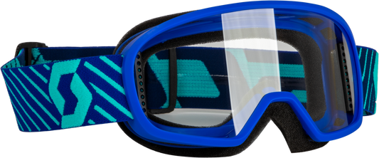 SCOTT - 272838-7210043 - YOUTH BUZZ MX GOGGLE BLUE/TEAL BLUE W/CLEAR