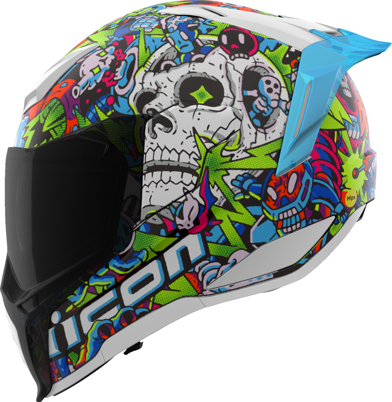 ICON Ultraflite MIPS Helmet Doodle 3 Blue