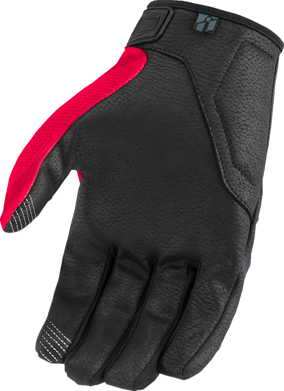 ICON Hooligan Tejas libre CE Gloves Blue