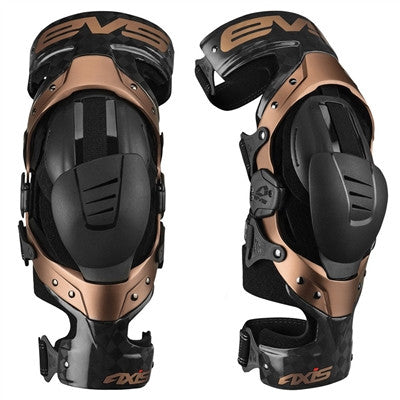 EVS Axis Pro Knee Braces - Copper/Black - Pair