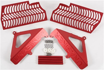 Unabiker Radiator Guards - Red