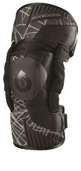 SixSixOne Youth Cyclone Wired Knee Braces - Black - Youth Medium