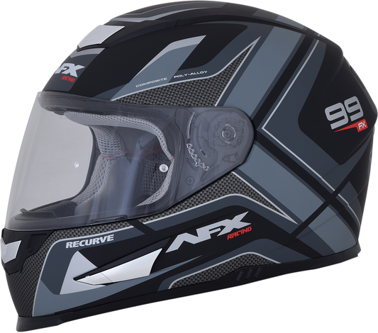 AFX FX-99 Full Face Helmet Recurve Matte Black/Gray