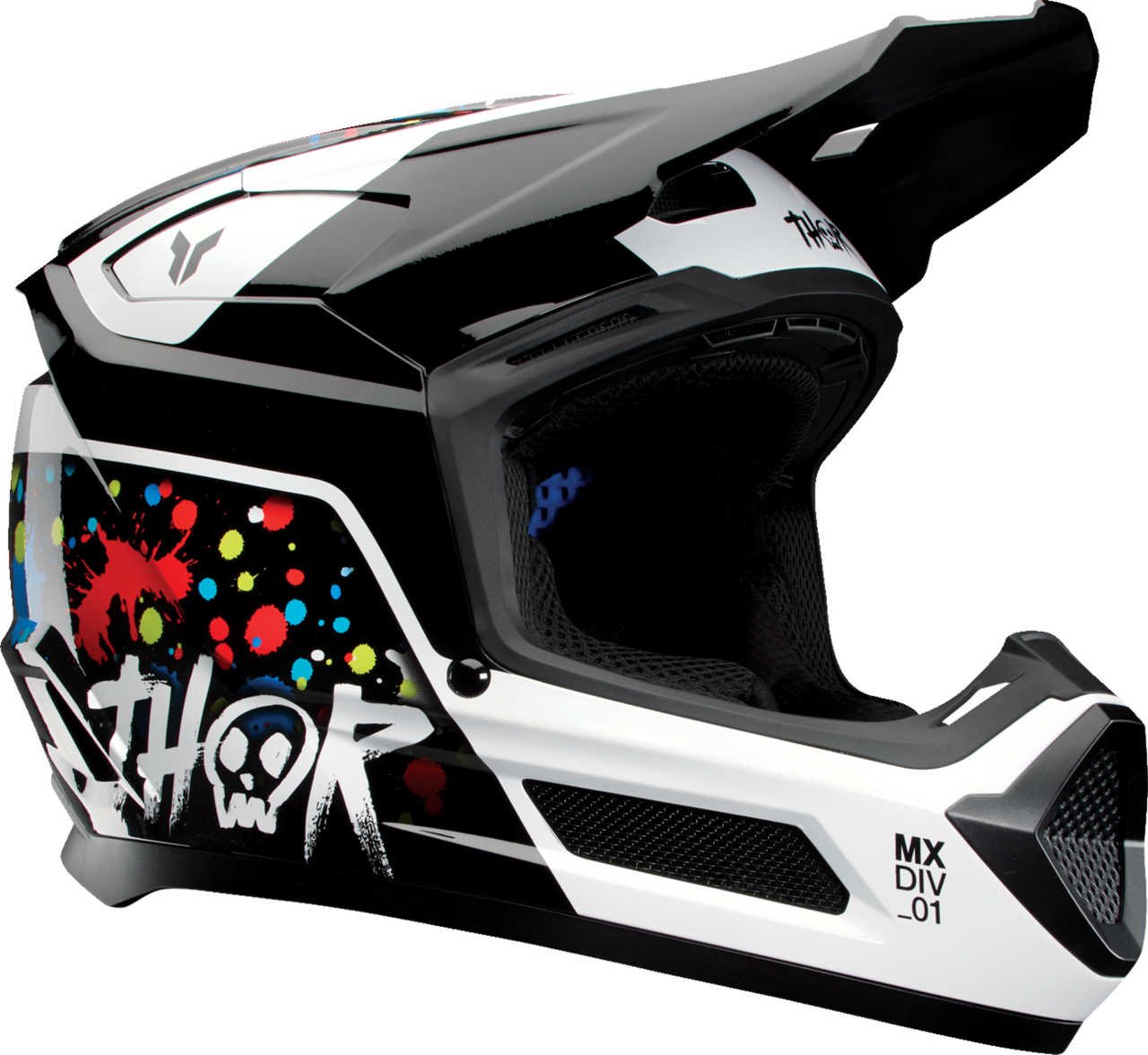Thor 2025 Youth Fleet Helmet Splat Black